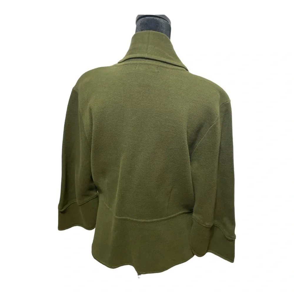 ALFANI Bell-Sleeve Collared Cardigan Women's Size L - Picture 3 of 14